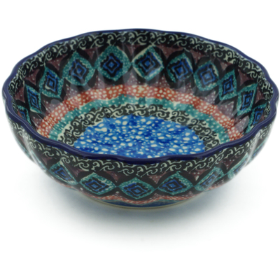 Polish Pottery Bowl 5&quot; Mesa UNIKAT