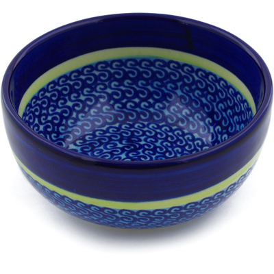 Polish Pottery Bowl 5" Midnight Eclipse