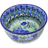 Polish Pottery Bowl 5&quot; Moody Blues UNIKAT