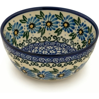Polish Pottery Bowl 5&quot; Morning Daisy