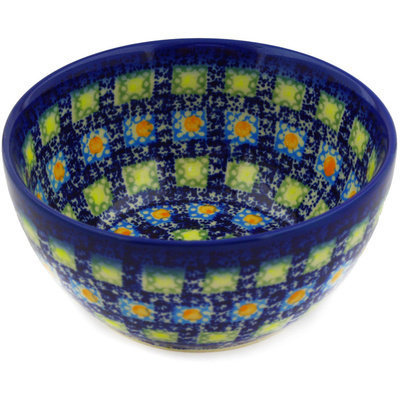 Polish Pottery Bowl 5&quot; Mosaic Tile