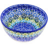 Polish Pottery Bowl 5&quot; Ocean Tulips