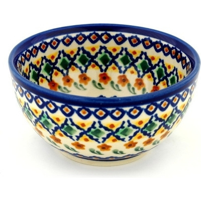 Polish Pottery Bowl 5&quot; Octoberfest