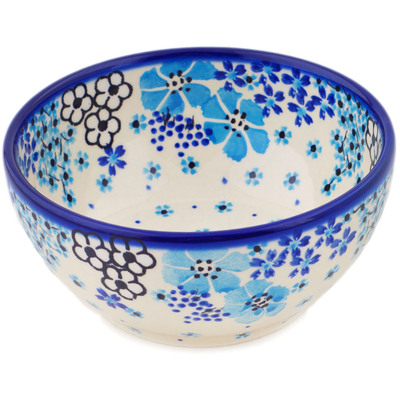 Polish Pottery Bowl 5" Pansy Dawn