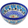 Polish Pottery Bowl 5&quot; Pansy Morning