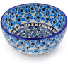 Polish Pottery Bowl 5&quot; Pansy Plenty