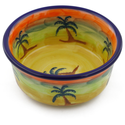 Polish Pottery Bowl 5" Paradise UNIKAT