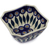 Polish Pottery Bowl 5&quot; Peacock