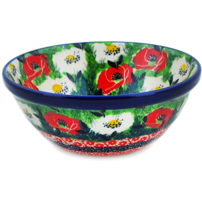 Polish Pottery Bowl 5&quot; Polish Summer UNIKAT