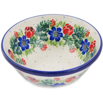 Polish Pottery Bowl 5&quot; Polish Wreath
