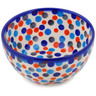Polish Pottery Bowl 5" Polka Dot Frenzy