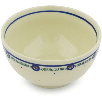 Polish Pottery Bowl 5&quot; Polka Dot Sprinkle