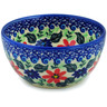 Polish Pottery Bowl 5&quot; Poppies Obsession UNIKAT