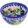 Polish Pottery Bowl 5" Poppy Trio UNIKAT