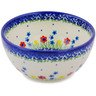 Polish Pottery Bowl 5&quot; Primary Spring
