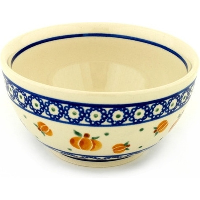 Polish Pottery Bowl 5&quot; Pumpkin Spice