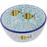 Polish Pottery Bowl 5&quot; Rainbow Fish