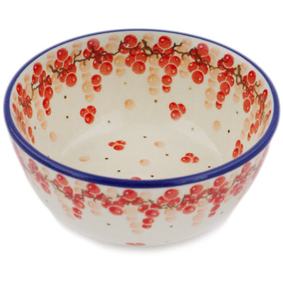 Polish Pottery Bowl 5&quot; Red Currant