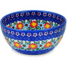 Polish Pottery Bowl 5&quot; Red-hot Summer UNIKAT