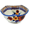 Polish Pottery Bowl 5&quot; Retro Brown Beauty UNIKAT