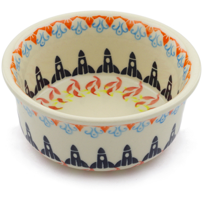 Polish Pottery Bowl 5&quot; Rocketship