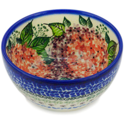 Polish Pottery Bowl 5&quot; Royal Flowerbox UNIKAT