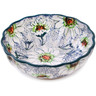Polish Pottery Bowl 5&quot; Sea Of Daisies UNIKAT