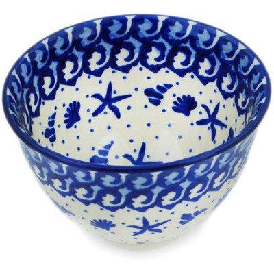Polish Pottery Bowl 5&quot; Seaside Wonder