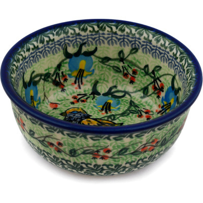 Polish Pottery Bowl 5&quot; Song Of Spring UNIKAT