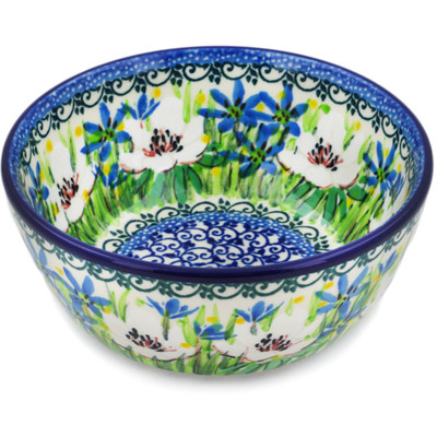 Polish Pottery Bowl 5&quot; Spring Morning UNIKAT