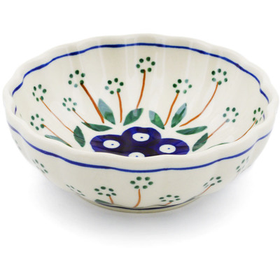 Polish Pottery Bowl 5&quot; Springing Daisies
