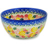 Polish Pottery Bowl 5&quot; Starburst Blooms