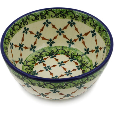 Polish Pottery Bowl 5&quot; Stemming Gate