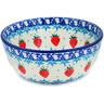 Polish Pottery Bowl 5&quot; Strawberry Cake
