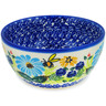 Polish Pottery Bowl 5&quot; Summer Bees UNIKAT