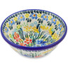 Polish Pottery Bowl 5&quot; Summer Bouquet UNIKAT