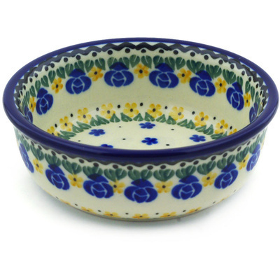 Polish Pottery Bowl 5&quot; Summer Dasies