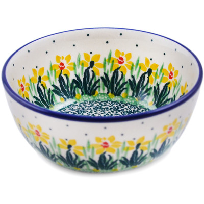 Polish Pottery Bowl 5&quot; Summer Meadow