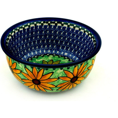 Polish Pottery Bowl 5&quot; Summer Suzies UNIKAT