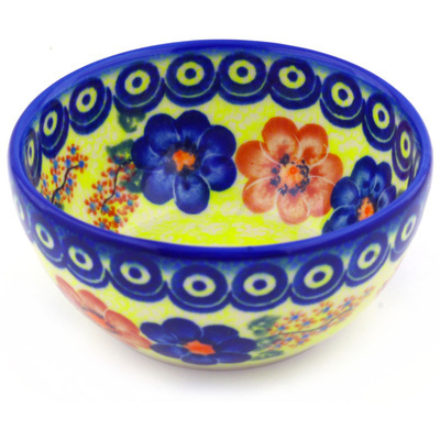 Polish Pottery Bowl 5&quot; Sunny Branches