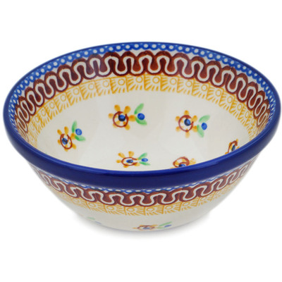 Polish Pottery Bowl 5&quot; Sunshine Kiss