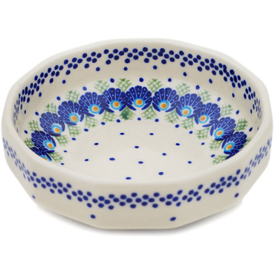 Polish Pottery Bowl 5&quot; Tail Feathers