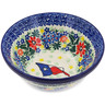 Polish Pottery Bowl 5&quot; Texas Flag UNIKAT