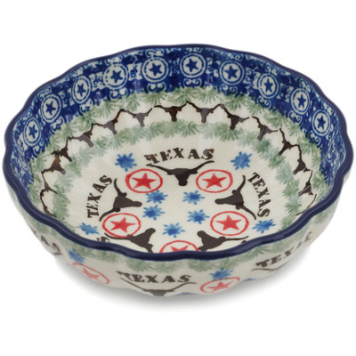 Polish Pottery Bowl 5&quot; Texas State