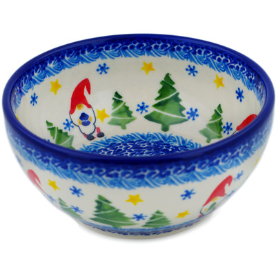 Polish Pottery Bowl 5&quot; Twinkle Twinkle Little Gnome