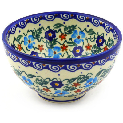 Polish Pottery Bowl 5&quot; UNIKAT