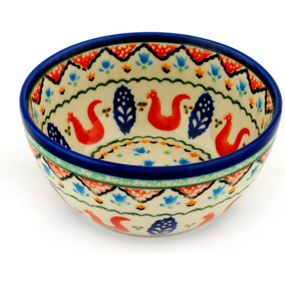 Polish Pottery Bowl 5&quot; UNIKAT