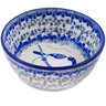 Polish Pottery Bowl 5&quot; Waiting Birds UNIKAT