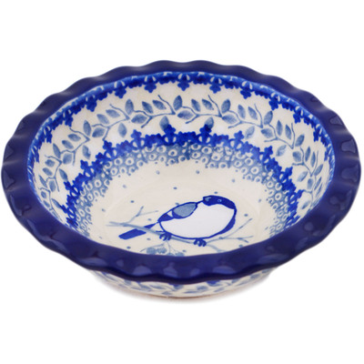 Polish Pottery Bowl 5&quot; Waiting Birds UNIKAT