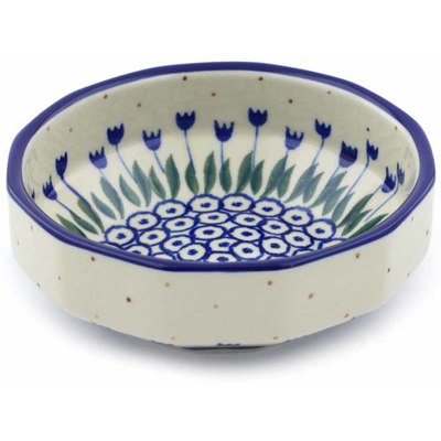 Polish Pottery Bowl 5&quot; Water Tulip